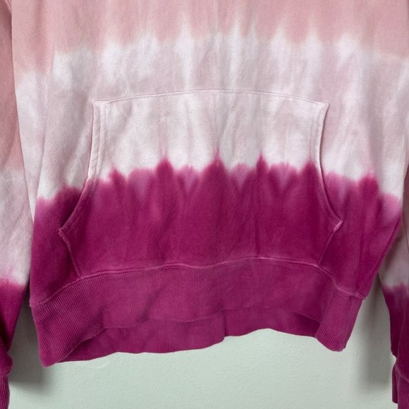 Wildfox Woman's Sz XS Pink Hooded Ombre Sweatshirt Lounge Wear Cozy Comfy - Picture 3 of 8